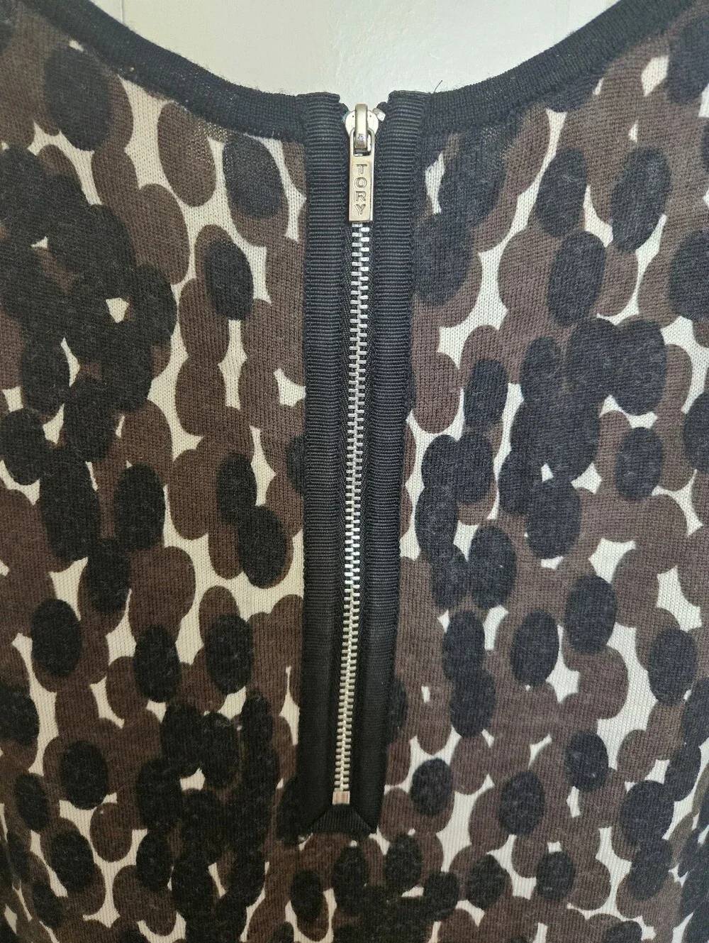 Tory Burch Women's Black And Brown Wool Tank Top Size Small
